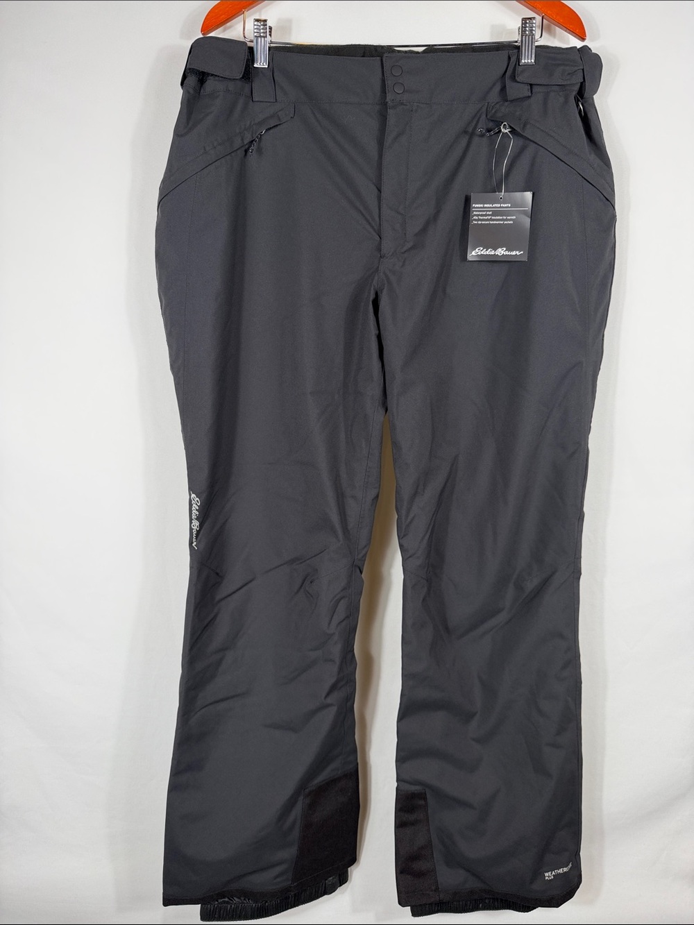 Eddie Bauer Funski Insulated Pants Black Ski & Snowboard Womens Size XL. NWT